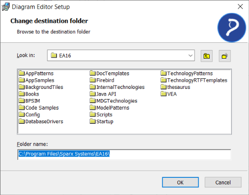 select EA installation folder