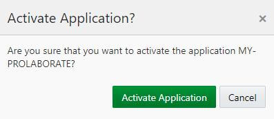 Activate Application