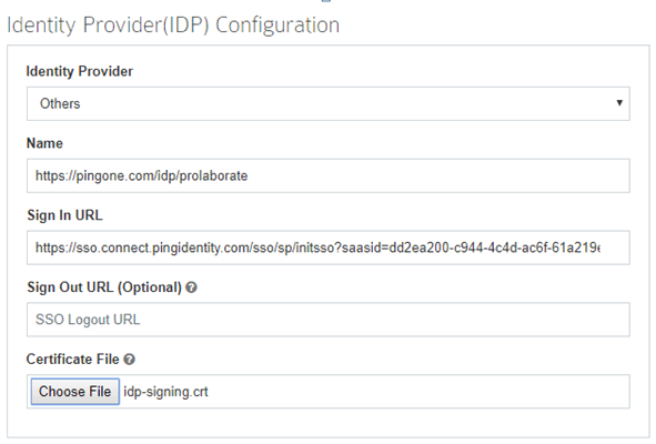 IDP Configuration